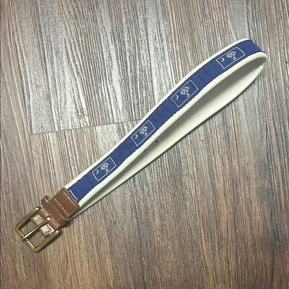 South Carolina state flag and brass buckle children's belt size small 22-24 - Picture 1 of 5